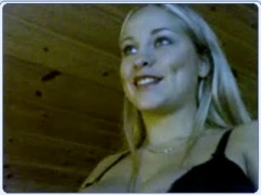 Insanely hot european blonde teases on her webcam.