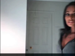 Tight Latina Strips On Webcam.